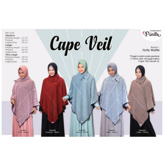 Cape Veil Pricilla