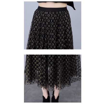 Rok Tutu 3D Import / Maxi Skirt Motif Timbul