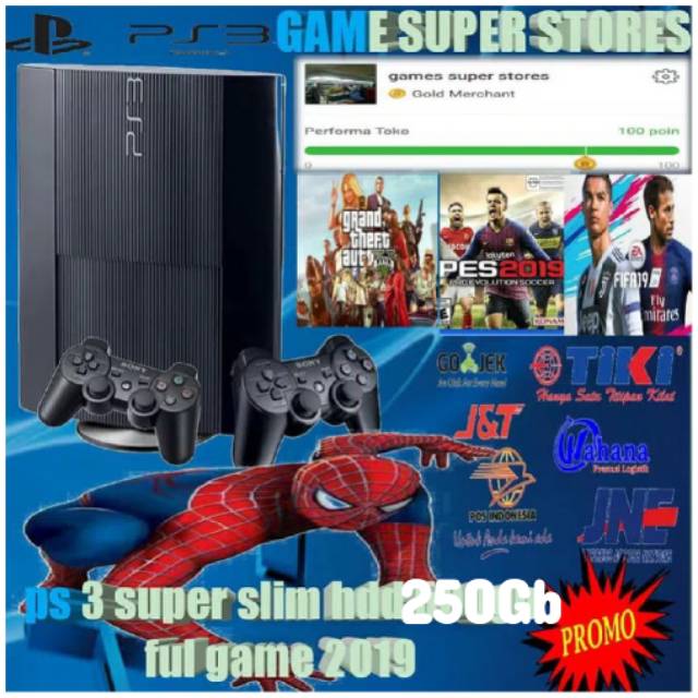 PLAYSTATION 3 PS3 SUPER SLIM HDD 250GB