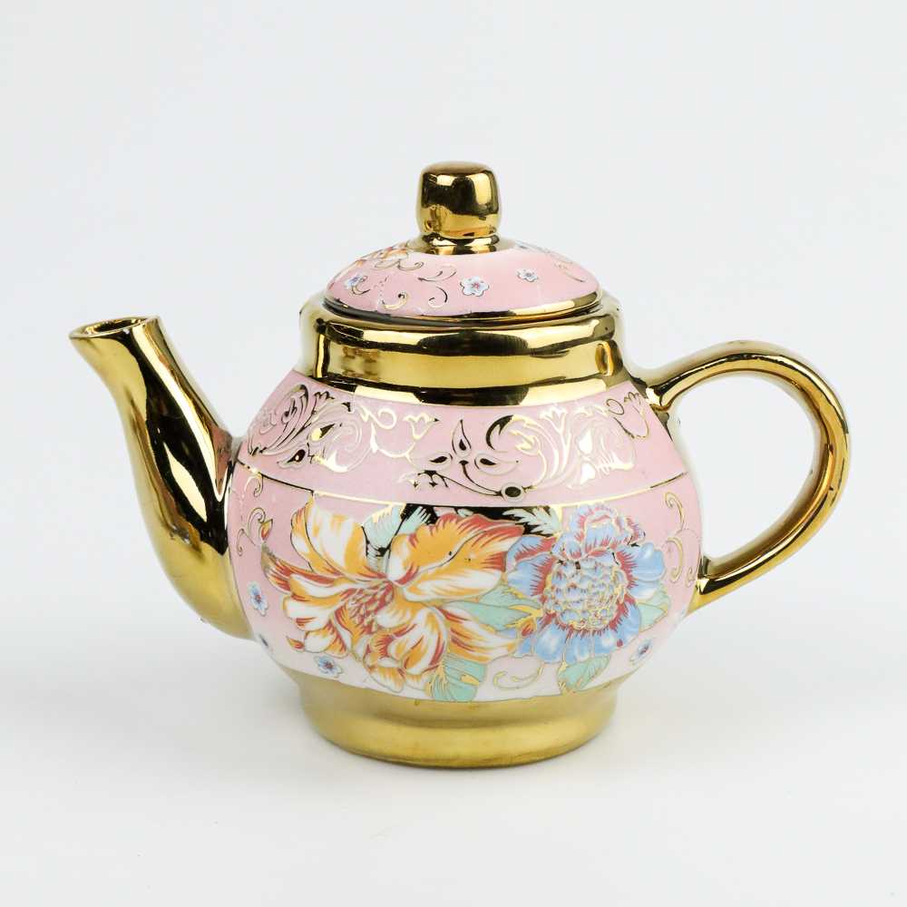 Cangkir Teko Keramik Set 4 Cups 1 Pot European Style Gelas Cup Ceramic Desain Elegan Kado Istimewa Berkualitas