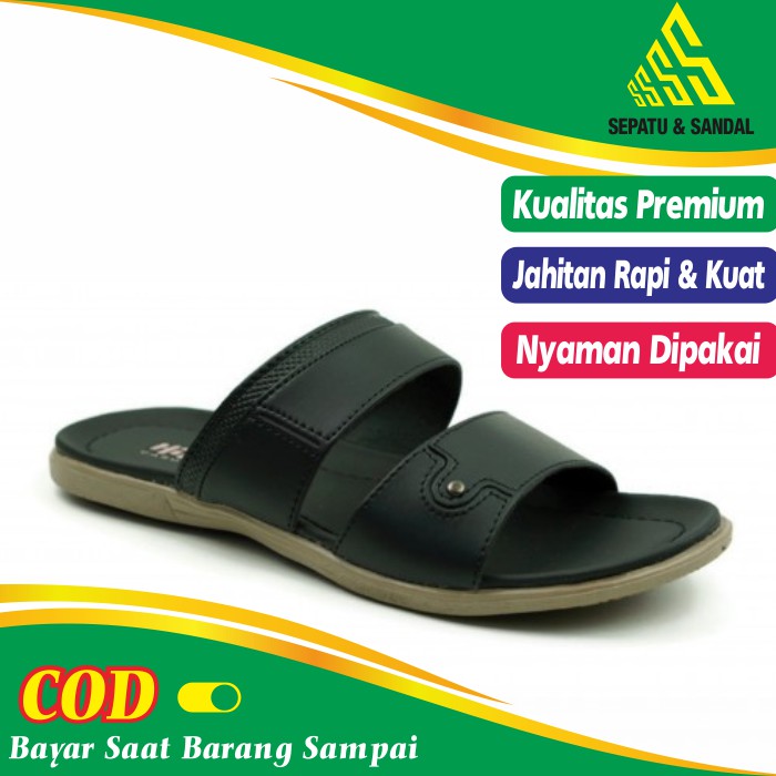 Sandal Sendal Puyuh Distro Slop Casual Santai Pria Cowok Dewasa Keren Kekinian Murah Terbaru 2021 18