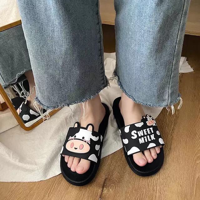 Sandal Slip Casual Sweet Milk