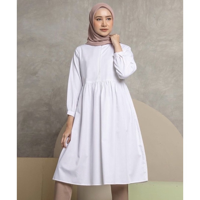 BOOKED calla tunik Hl white L