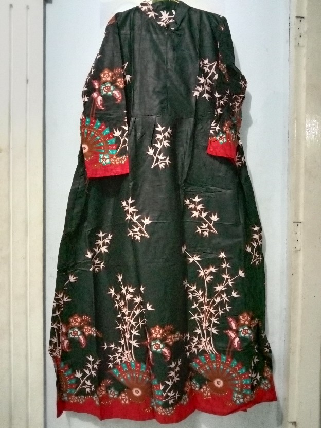 Ms Gamis Batik Sriwedari Maxi Bumil/busui Katun Sogan Allsize Ld 104..