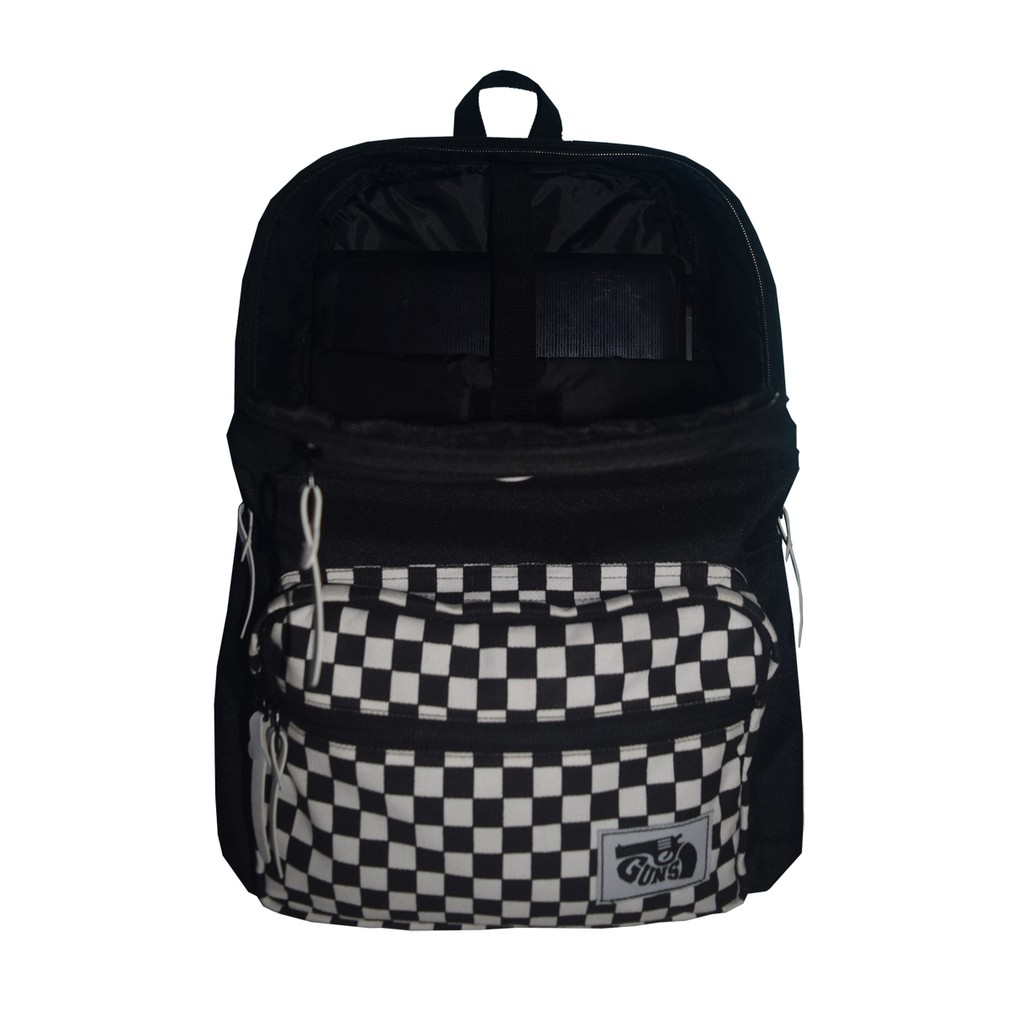 COD - Tas Sekolah Pria Tas Ransel Pria Tas Punggung Pria Tas Distro Pria Backpack Motif Catur Keren