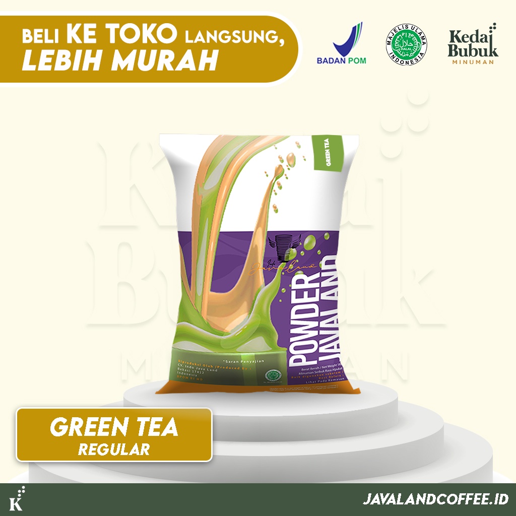 

Javaland Bubuk Minuman Rasa Green Tea / Matcha 1Kg - Regular Plain