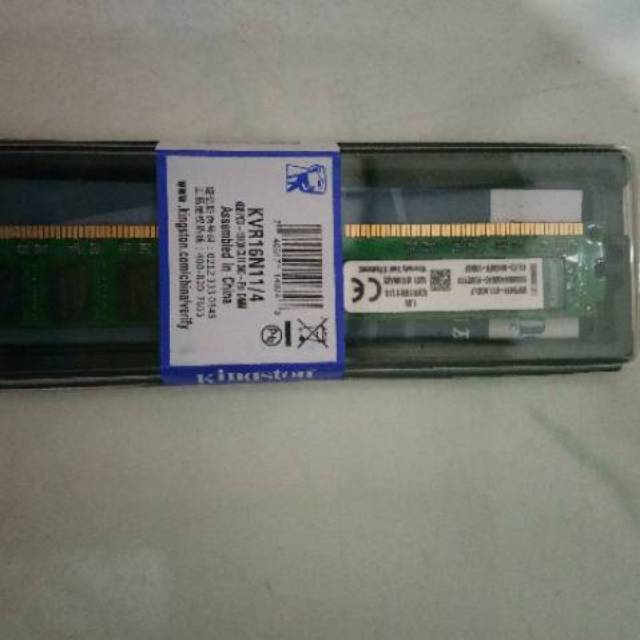 RAM Kingstone DDR3 4GB PC 12800 - 10600