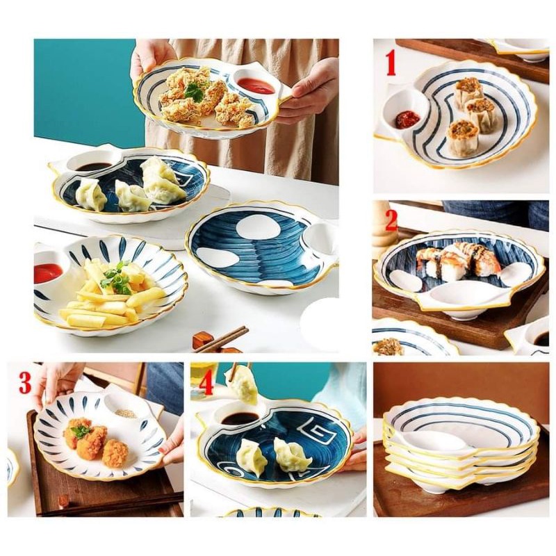 Piring Keramik Kulit Kerang