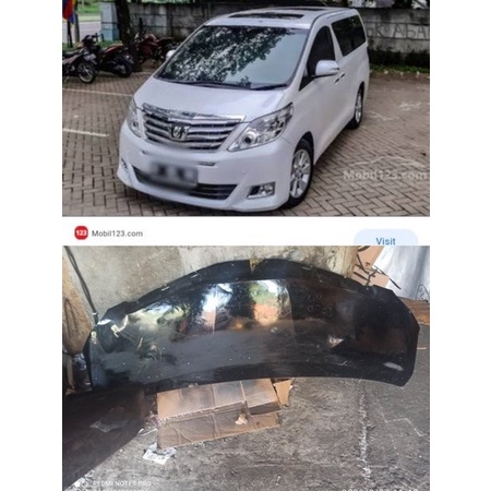 Must Have Aksesoris Mobil Trs 52746 Dek Cover Kap Mesin Toyota Alphard 2009 2010 Termurah