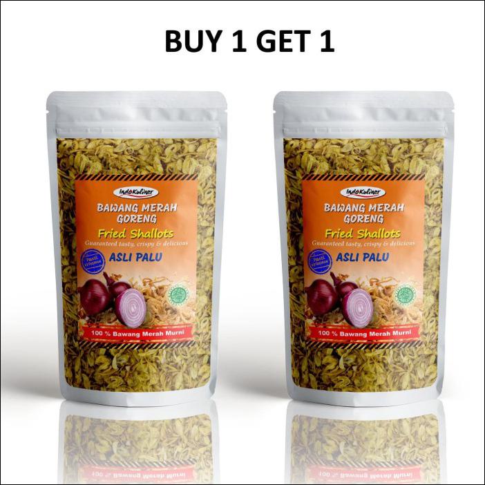 

BUY 1 GET 1 BAWANG MERAH GORENG PALU 100 GR