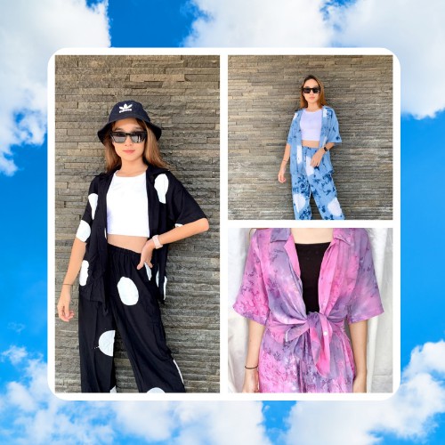 one set tie dye / Tie dye set / Tie dye