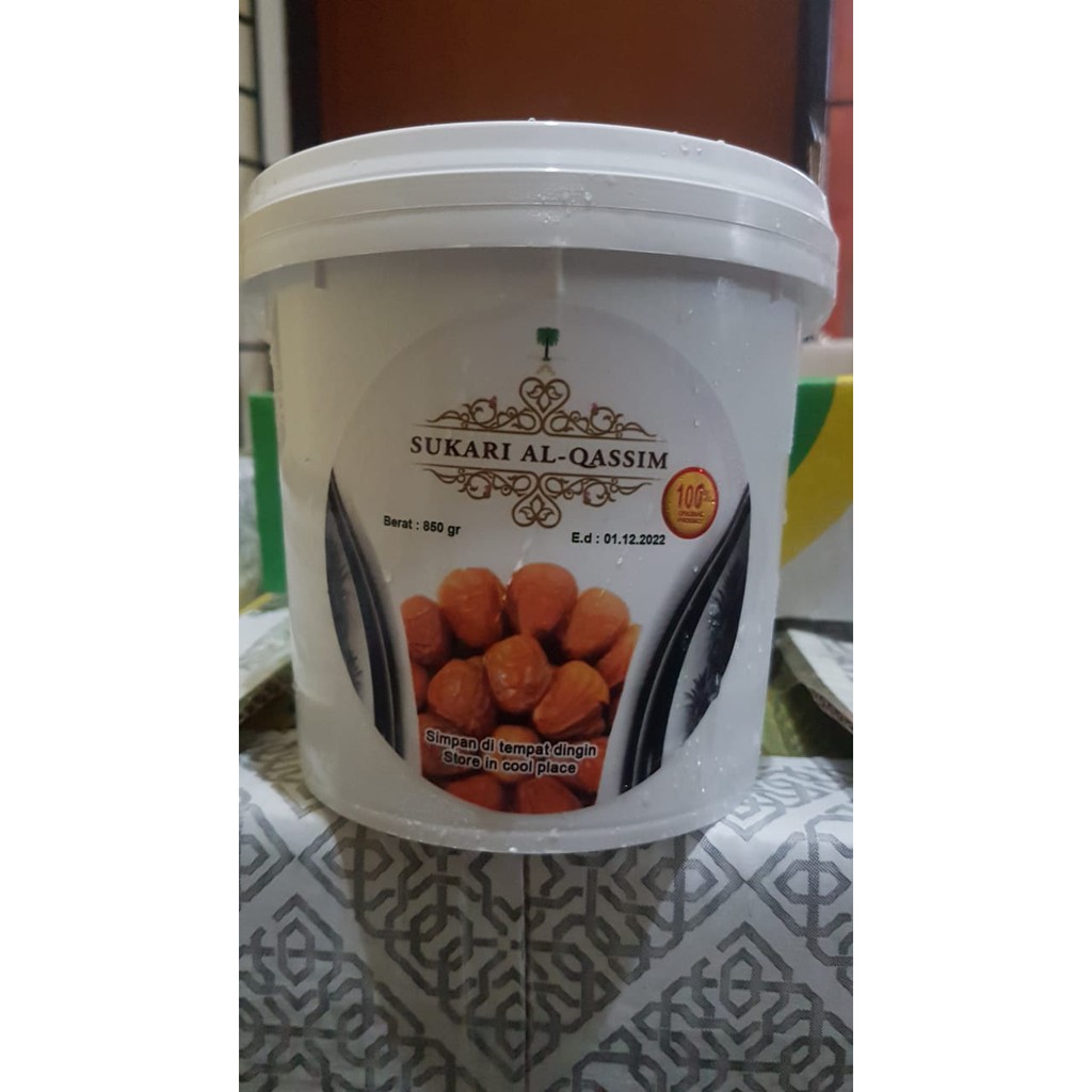 

Kurma Sukari Al- Qassim 850gr Kemasan Ember Premium