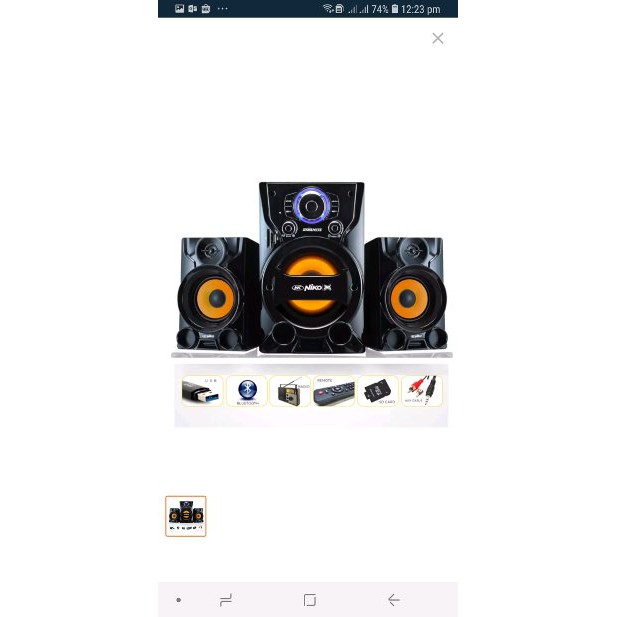 Niko Dynamite Slank Speaker Multimedia 55 Watt Bluetooth  Limited