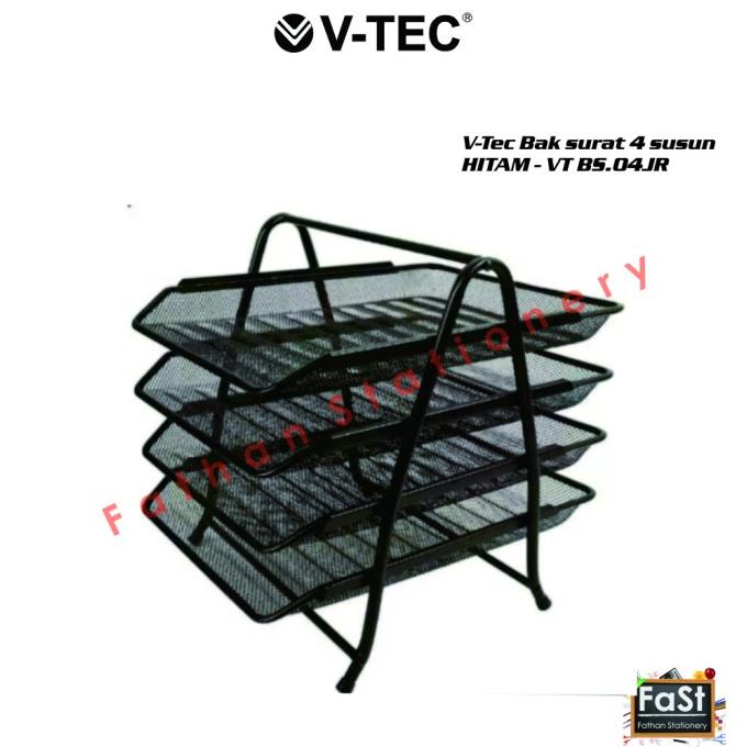 

Office & Stationery | Document Organizer | Letter Tray /Bak Surat Besi 4 Susun V-Tec (Type Bs.04Jr) | Best Seller