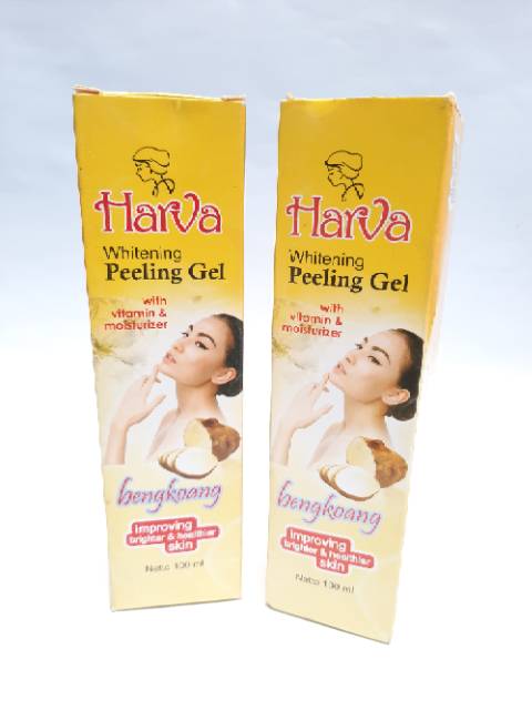 Harva Whitening Peeling Gel pepaya dan bengkoang 100 ml