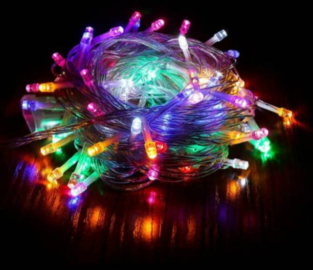 Lampu Tumbir , Natal Led , Dekorasi , Twinkle Light RGB , WARNA WARNI
