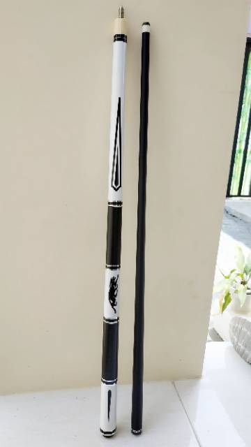 stik play billiard biliard bilyard custom elegance grip tiger white chrome line cue cues maple