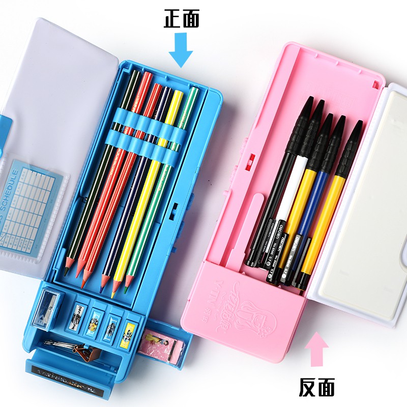 

Kotak Pensil Sekolah Dasar Multi-fungsi Kotak Alat Tulis pria Pensil Case Kepribadian Kreatif Anak Anak Boy Net Premium