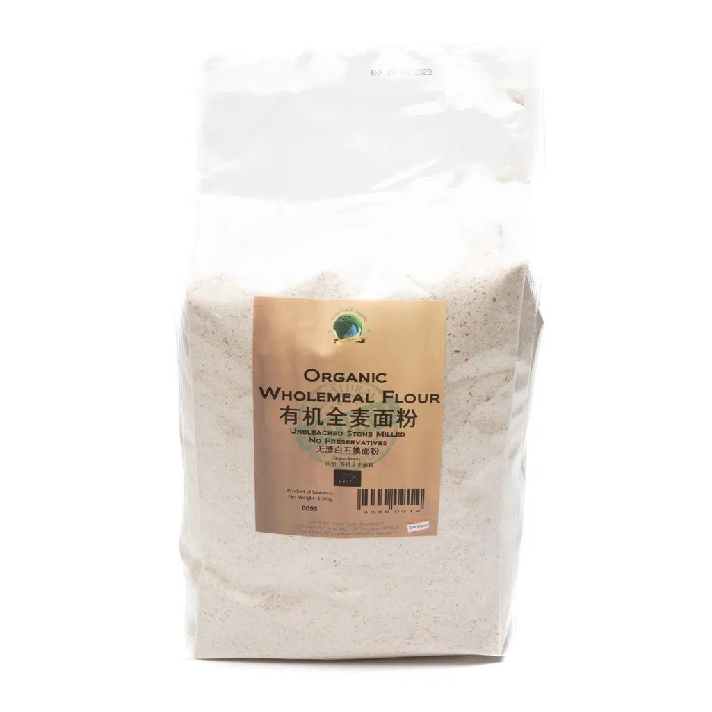 

Green Earth Organic Wholemeal Flour - 1kg