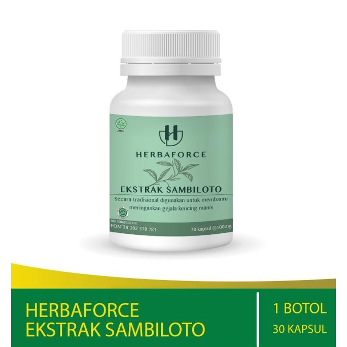 

BISA COD Herbaforce Ekstrak Sambiloto - Herbal Mencegah Kencing Manis /OBAT HERBAL ASAM URAT/OBAT HERBAL PELANGSING/OBAT HERBAL KOLESTEROL/OBAT HERBAL DIABETES