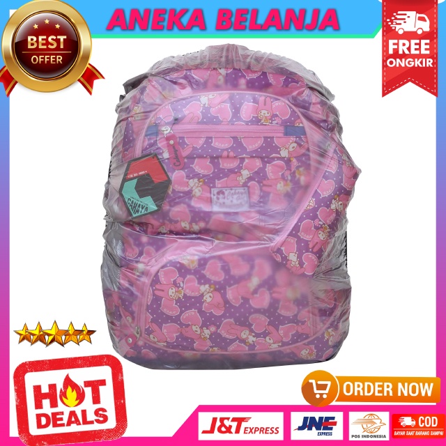 Ready Tas Ransel Anak Cewek Cahaya Boneka Warna Pink Lucu Imut Tas Ransel Anak Perempuan TK SD SMP Bagus Keren Free Raincover Multifungsi Backpack Anak Cewe Hangout TPQ TPA Free Tempat Pensil Temurah Terlaris Berkualitas