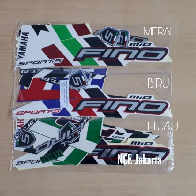 STIKER STRIPING YAMAHA FINO 2014