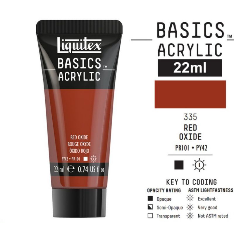 

LIQUITEX BASICS ACRYLIC 22 ML RED OXIDE