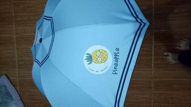Payung Lipat 4 Fancy Karakter Motif Pineapple / Nanas Merk Osaka  Bw-123