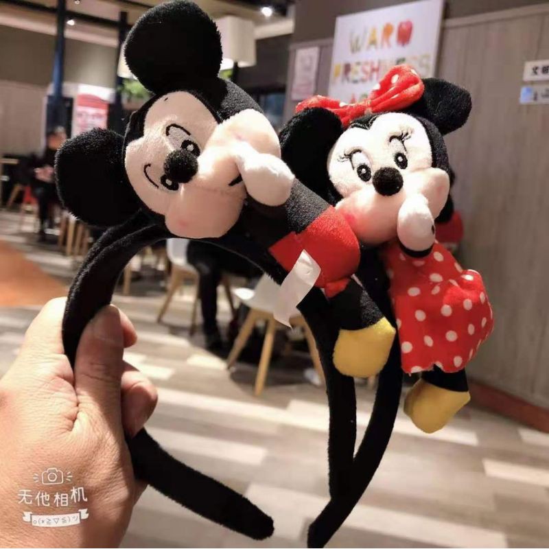 Bando Kepala Anak Bentuk Boneka Kartun Karakter Korean Style Banyak Motif