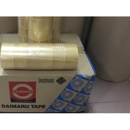 

☑ Lakban Daimaru Tape Bening 2 inch x 90 Yard (Slop @6Roll) ♘