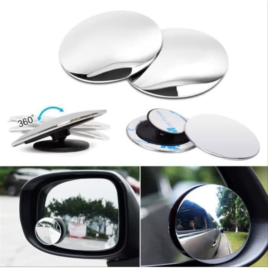 kaca spion mobil 360 cembung sepasang blind spot