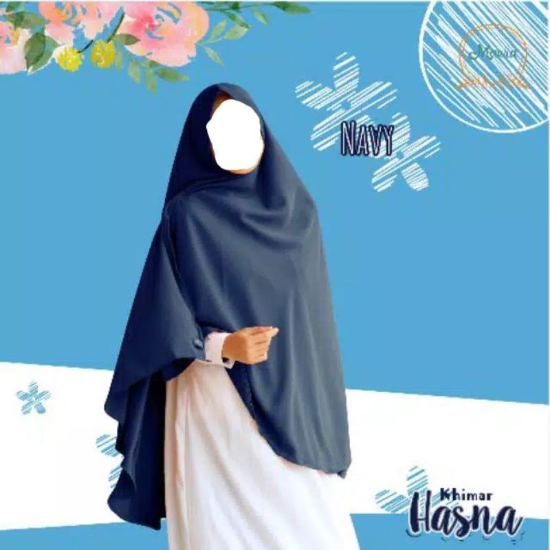 Khimar Hasna Size XXL/ khimar pad/kerudung Hasna/hijab hasna