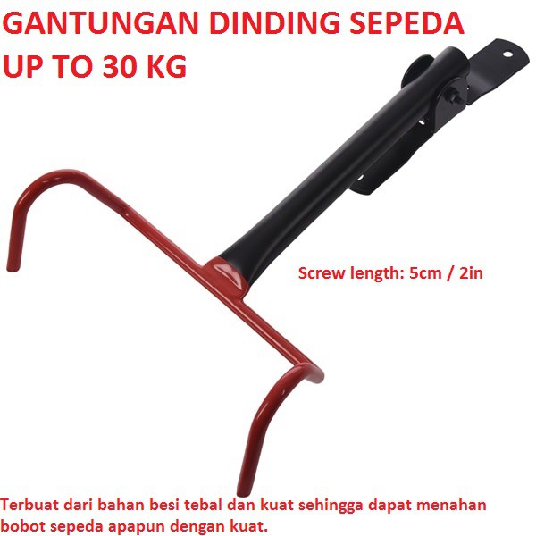 Gantungan Dinding Sepeda Dinding/Bike Wall Hook Hanger - B-1R-DUUTI