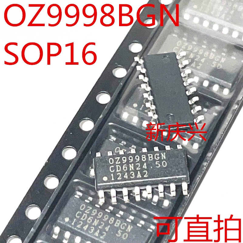 1pc Ic / chip OZ9998BGN OZ9998 SOP-16 SMD LCD Tegangan Tinggi