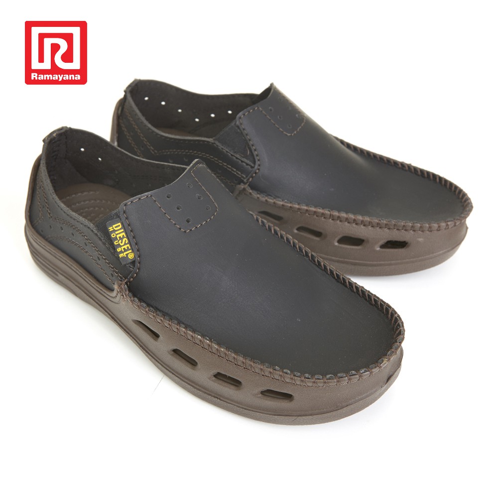  Ramayana  Diesel House Lexus Sepatu  Slip On Pria  Hitam 