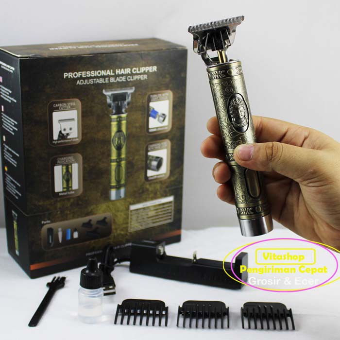 TRIMMER CLIPPER ALAT CUKUR RAMBUT WS-T99 CUKURAN BOTAK GROOMING CAS