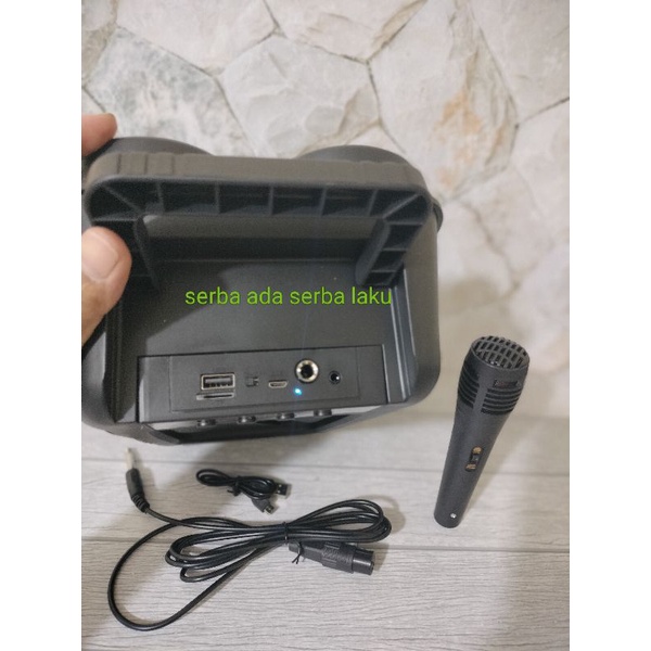 Speaker Bluetooth Portable 6,5inch Plus Microphone Mirip Km-3381 F 3381 FLECO