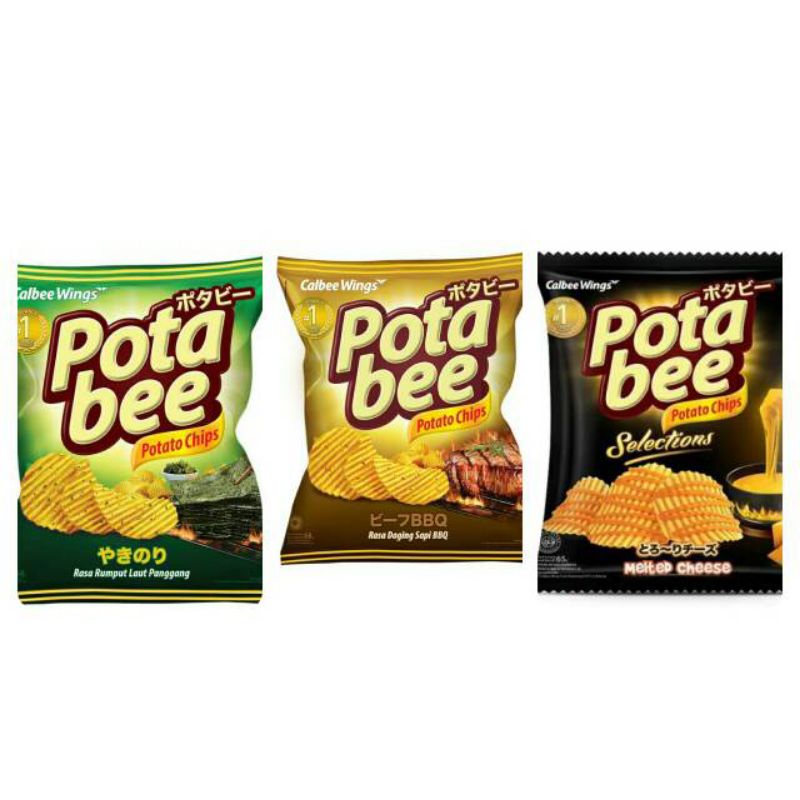 

Potabee All varian 68gr, 35g, 15g Grilled Seaweed & Beef BBQ