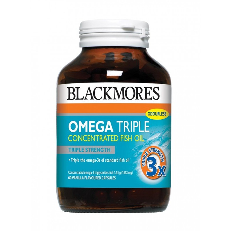 Blackmores Omega 3 TRIPLE Strength Fish Oil - Vanilla Flavour