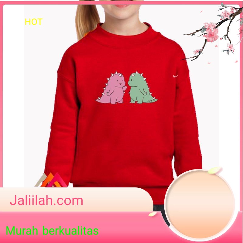 Sweater anak perempuan DINO COUPLE 1 -jaliilah.com