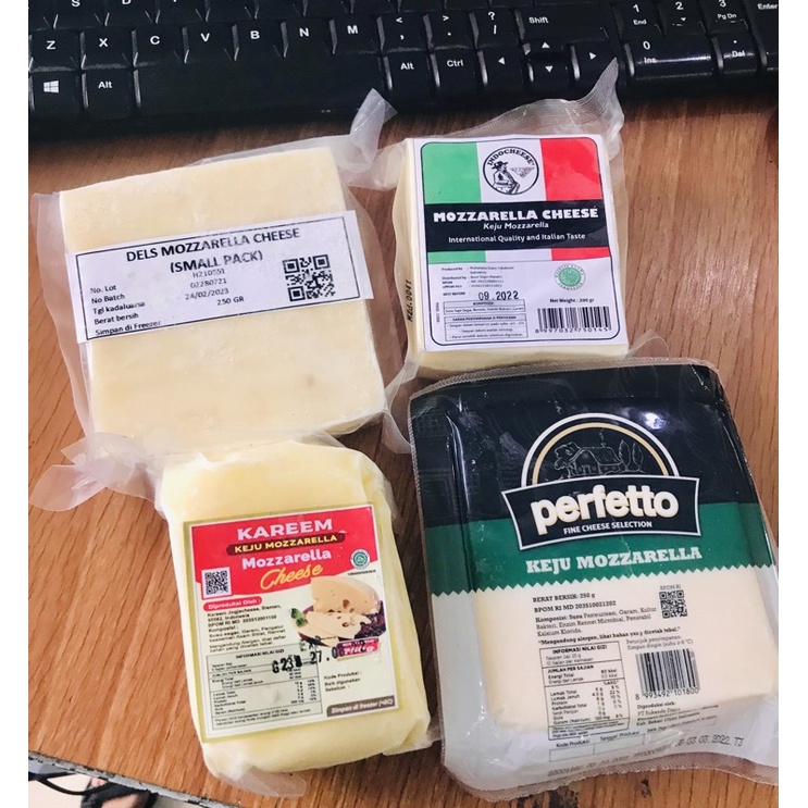 

Keju Mozzarella Perfetto/ Dels/Kareem/Indochees halal