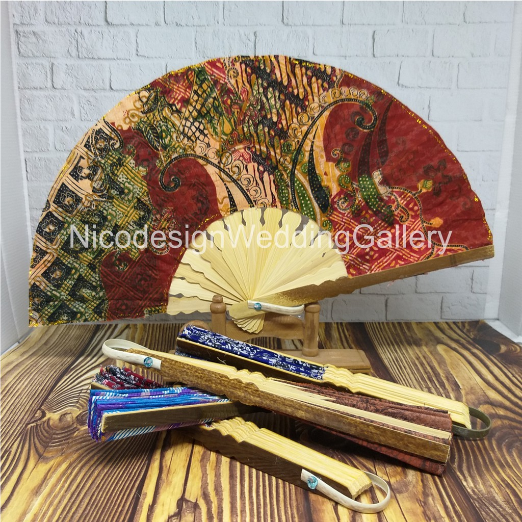  Souvenir  Pernikahan Kipas  Batik Besar Shopee Indonesia