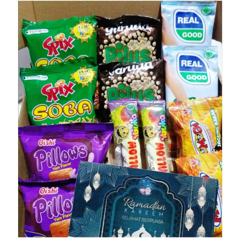 

PAKET SNACK WISUDA / HAMPERS SNACK BOX MURAH / SNACK KADO ULANG TAHUN / BINGKISAN HADIAH / PAKET ULANGTAHUN