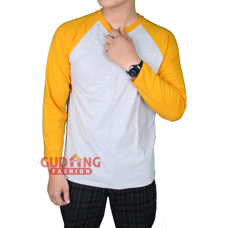 Kaos Raglan Lengan Panjang Pria PLS 93