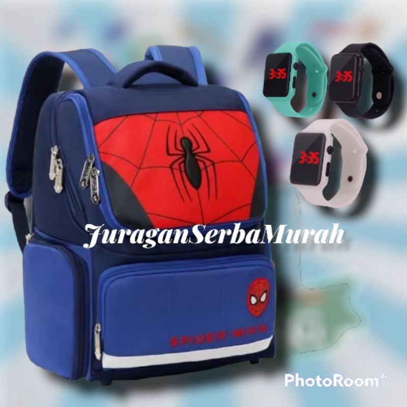 Tas Ransel Sekolah Anak Laki-laki Karakter Superhero Murah