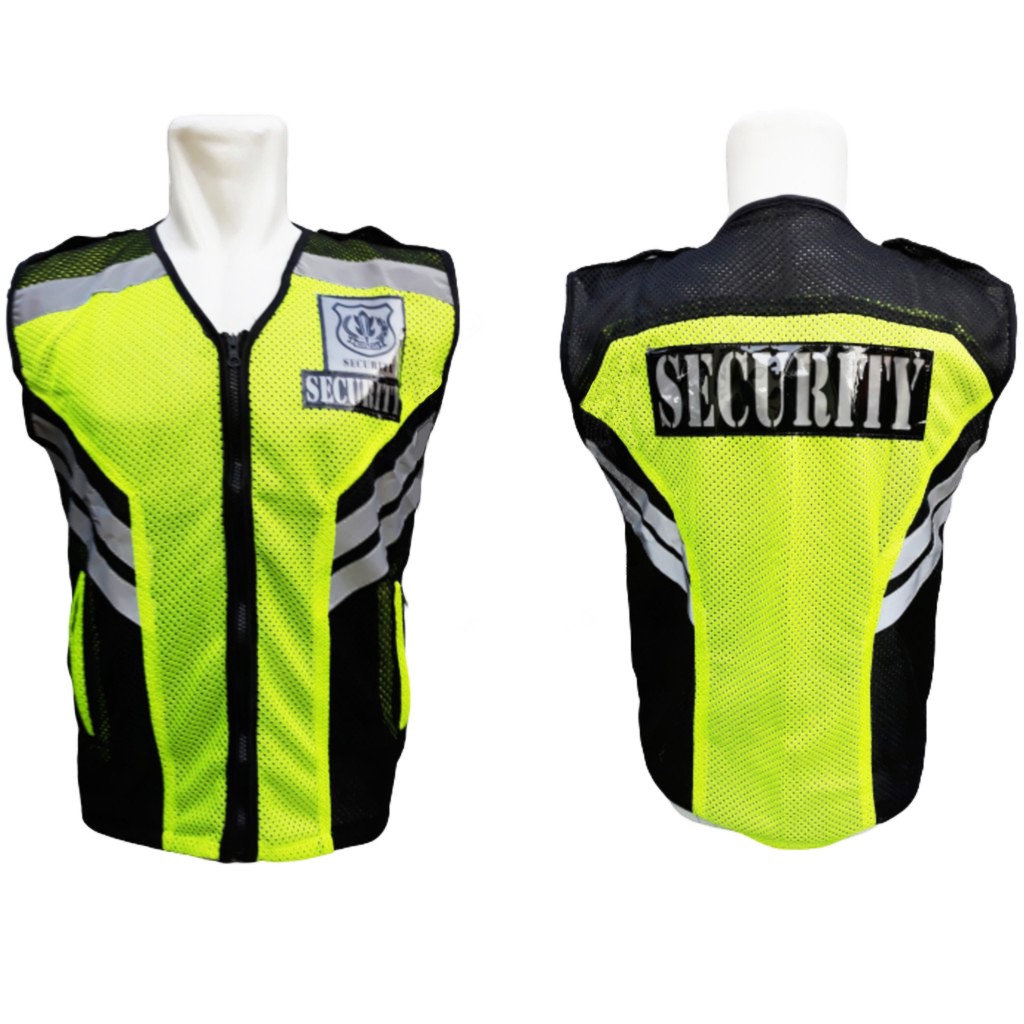 ROMPI SATPAM / VEST SECURITY / SCOTLIGHT HIJAU HITAM