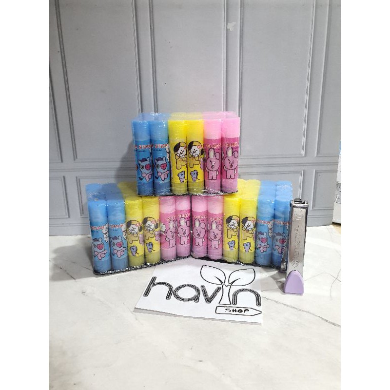 Lem stik (1pak=24pc) ukuran KECIL 10gram/ Lem stick / Lem murah / Lem fancy / Glue Stik Fancy-7