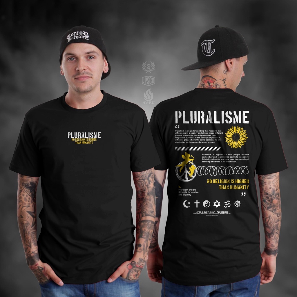 KAOS PLURALISME SUNFLOWER KAOS DISTRO PLURALISME NEW BAJU PLURALISME UNITY IN DIVERSITY