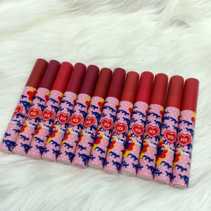 Lipstik Liptin 3CE 12 Warna Lipglos Murah Kecantikan Bibir Wanita