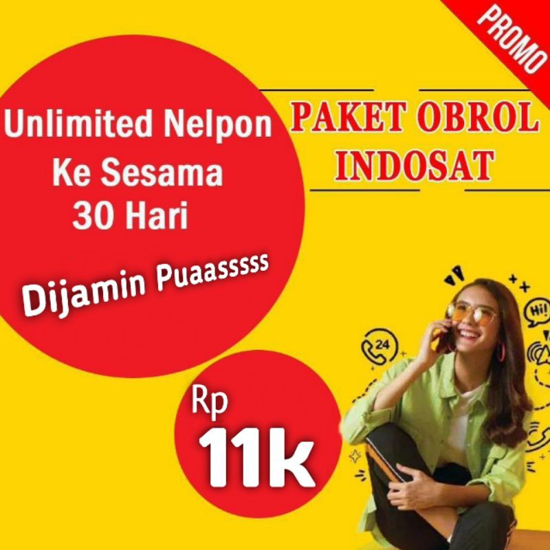 Paket Telfon Indosat 30 Hari I Bebas Telfon Sesama Indosat 30 Hari